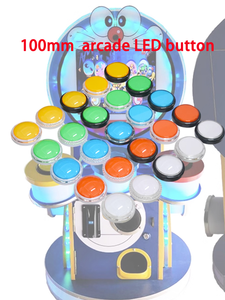 Arcade Vibes - 12V Arcade LED Button 100mm Plane