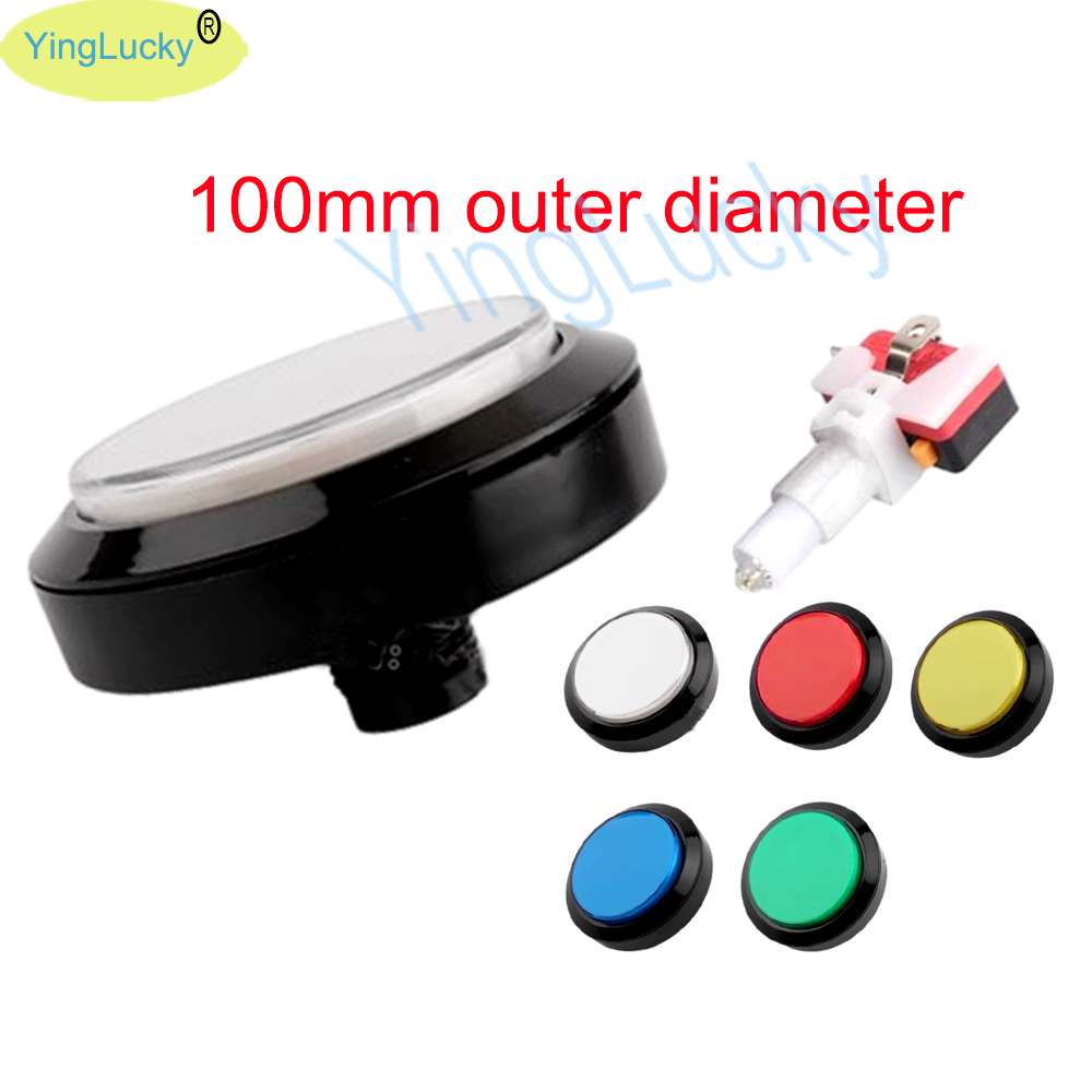 12V Arcade LED Button 100mm Pl - Arcade Vibes recension och pris
