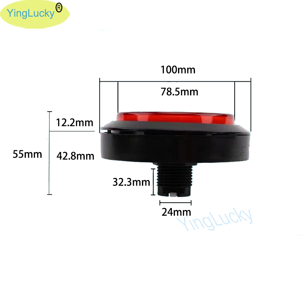 12V Arcade LED Button 100mm Pl - Arcade Vibes recension och pris