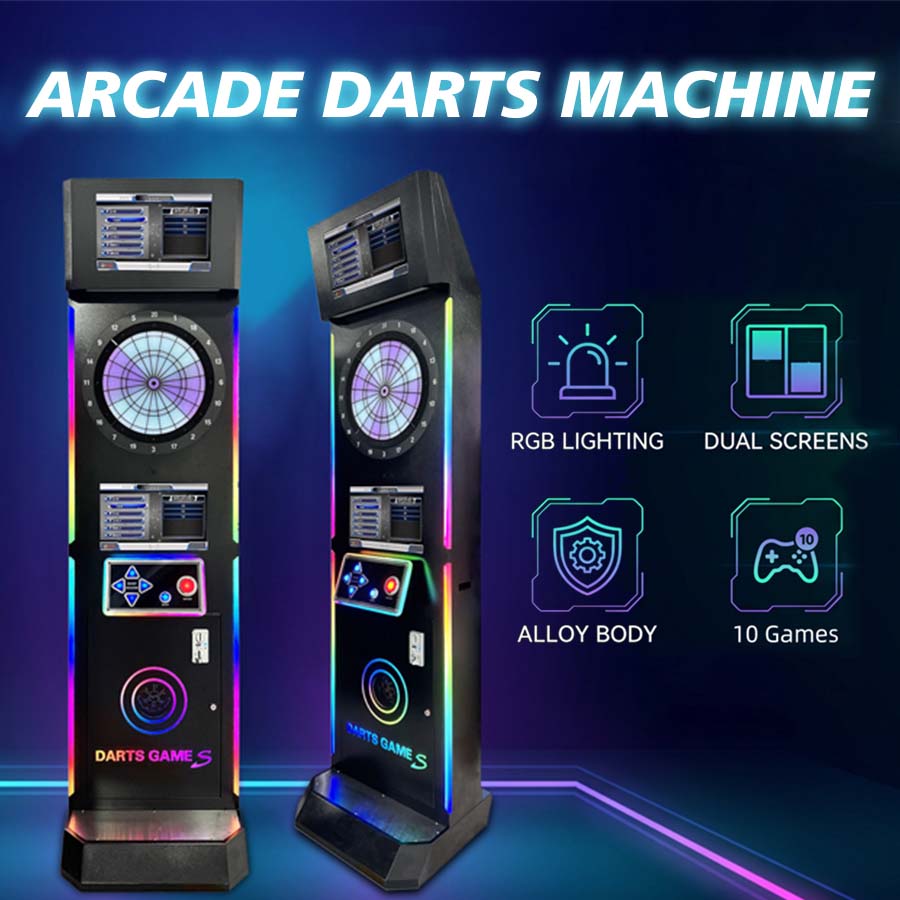 CE Certified Coin Operated Dar - Electronic Dartboard Cabinet recension och pris