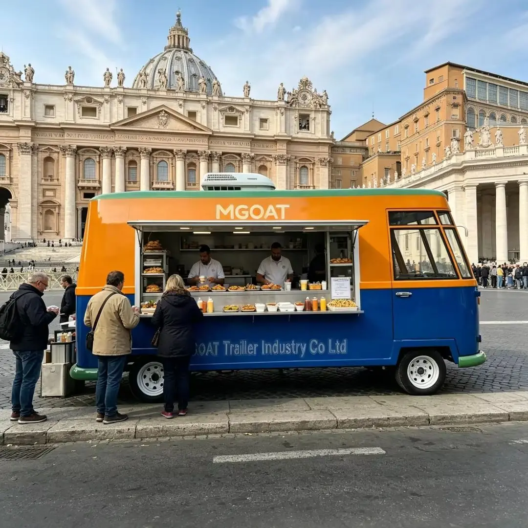 Commercial Mobile Food Van wit - Hot Dog Vending Cart recension och pris