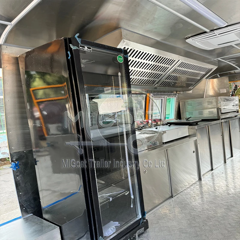 Commercial Mobile Food Van wit - Hot Dog Vending Cart recension och pris