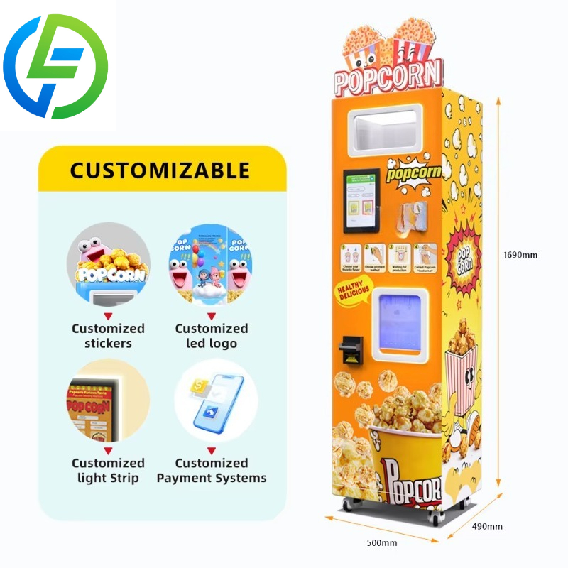 Customized 24/7 Operation Popc - Popcorn Vending Machine recension och pris