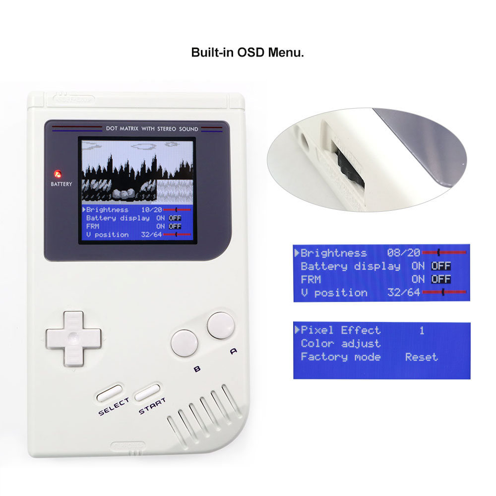 For Game Boy DMG GB DMG V5 Ult - Lcd Screen Arcade recension och pris