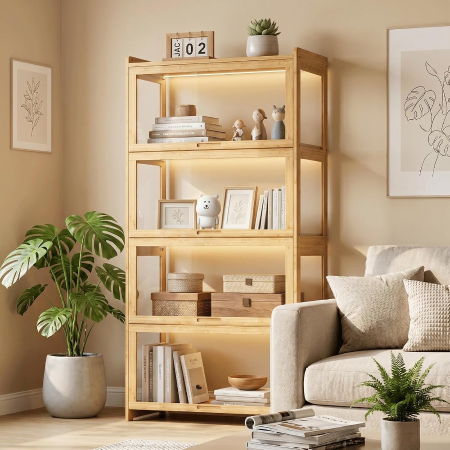Display Cabinet with Flip-Up D - Glass Cabinet Display recension och pris