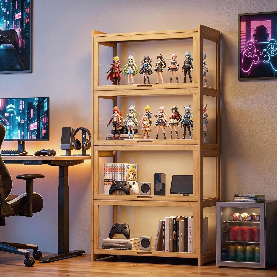 Display Cabinet with Flip-Up D - Glass Cabinet Display recension och pris