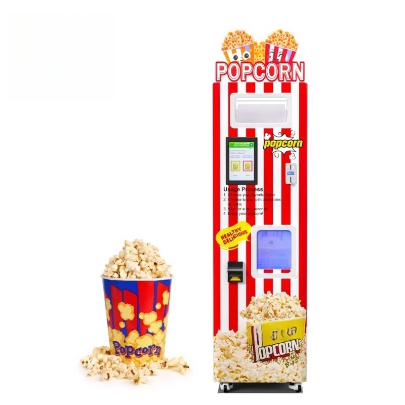Customized New Automatic Popco - Popcorn Vending Machine recension och pris