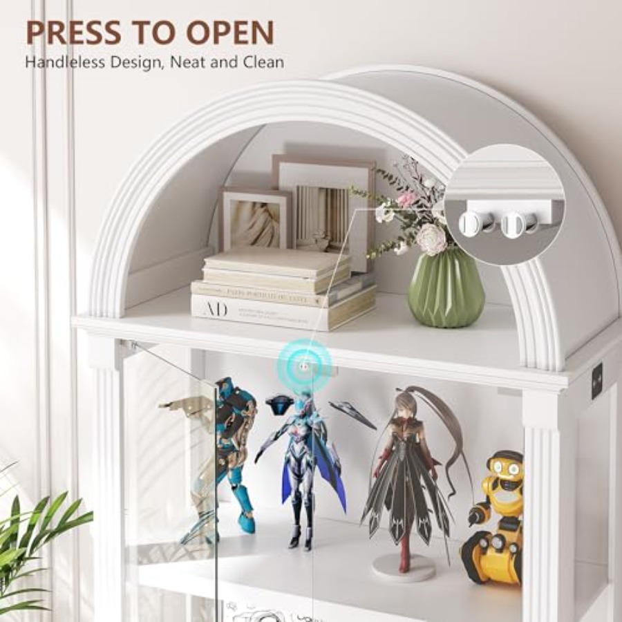 Arched display cabinet for liv - Glass Cabinet Display recension och pris