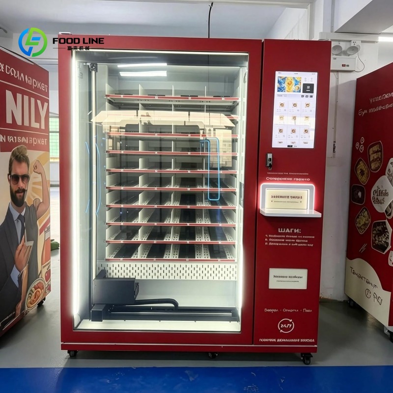 Customized Commercial Hot Food - Popcorn Vending Machine recension och pris