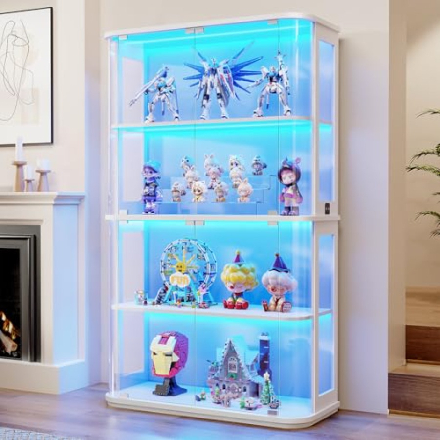 Rounded display cabinet for re - Glass Cabinet Display recension och pris