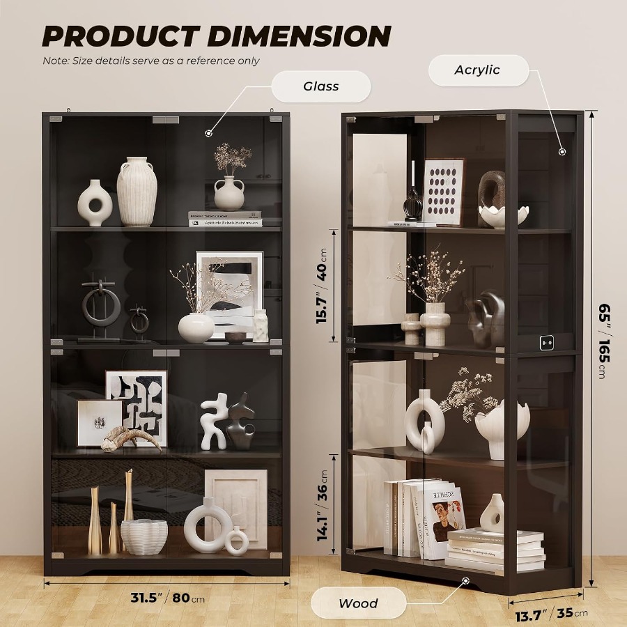 Display Cabinet with Glass Doo - Glass Cabinet Display recension och pris