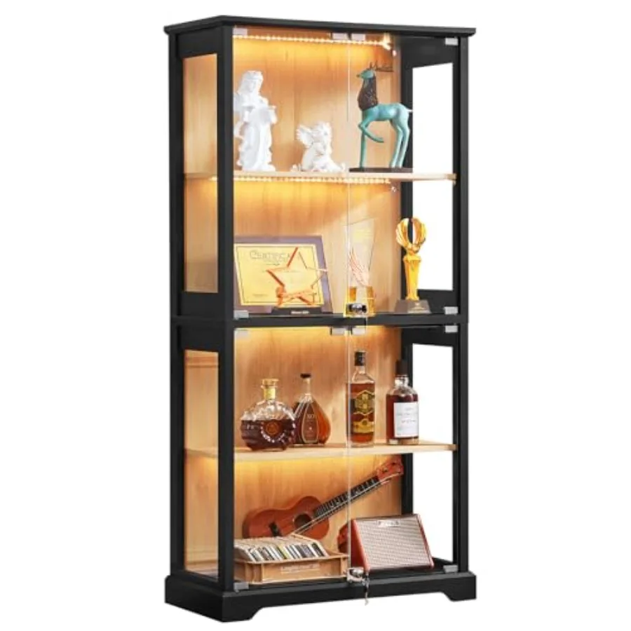 Farmhouse Glass Display Cabine - Glass Cabinet Display recension och pris