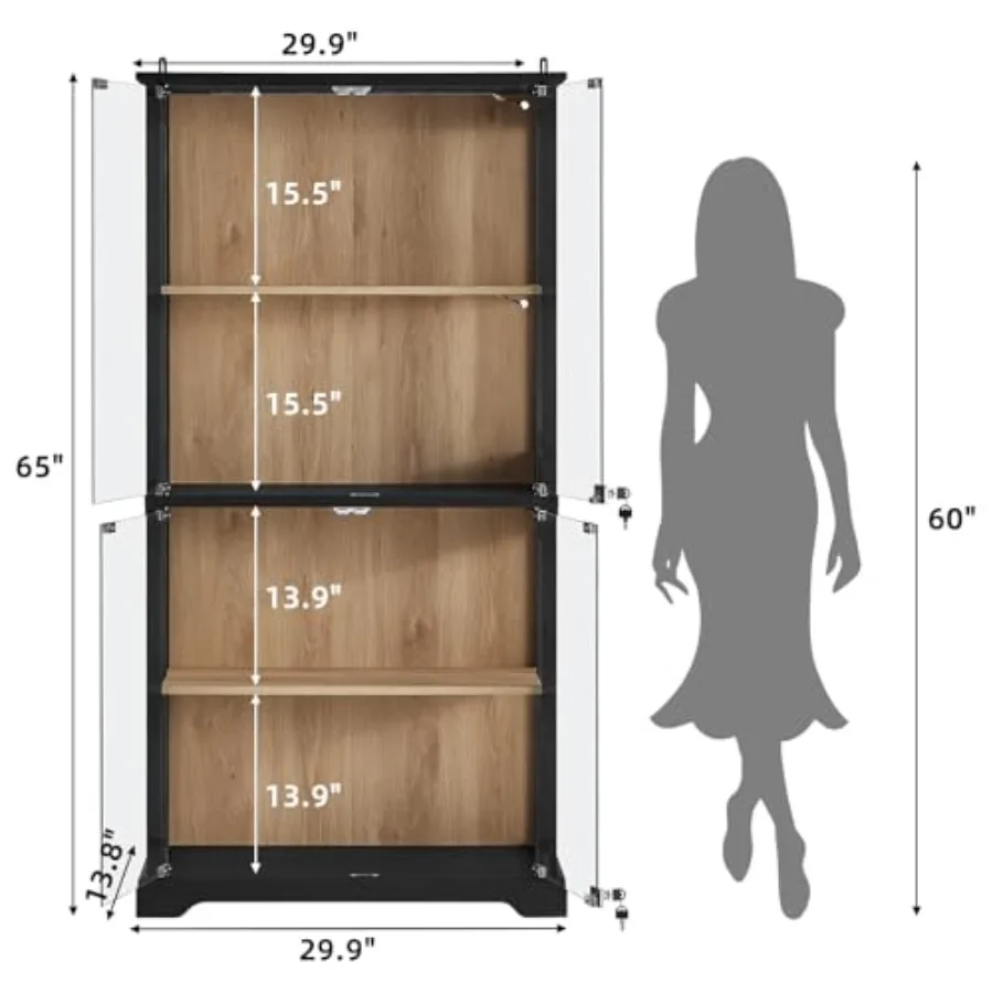 Farmhouse Glass Display Cabine - Glass Cabinet Display recension och pris