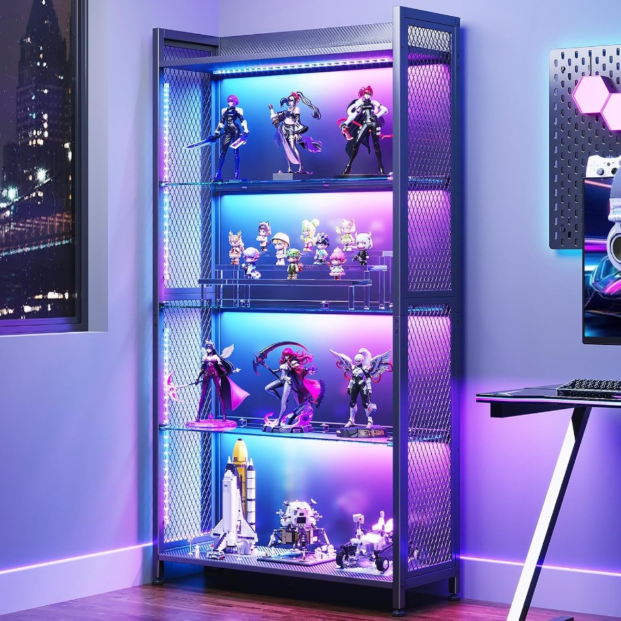 Display Case with Glass Shelve - Glass Cabinet Display recension och pris