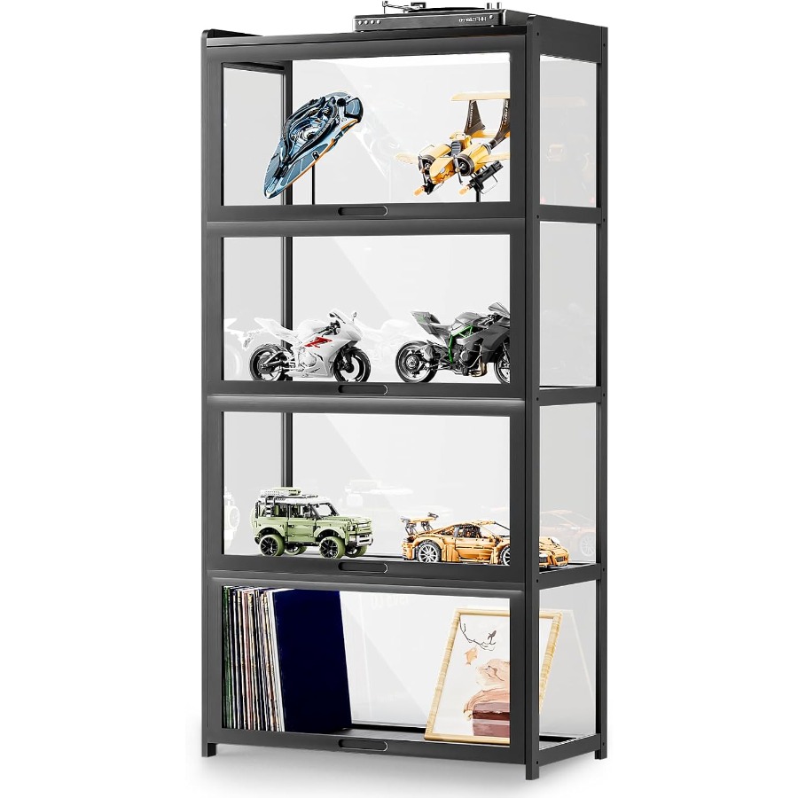 Curio Display Cabinet with Acr - Glass Cabinet Display recension och pris