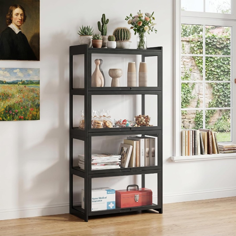 Curio Display Cabinet with Acr - Glass Cabinet Display recension och pris
